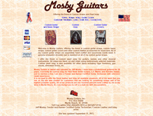 Tablet Screenshot of mosbyguitars.com